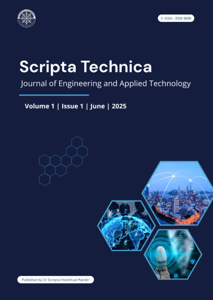 					View Vol. 2 No. 1 (2026): : June: Scripta Technica: Journal of Engineering and Applied Technology
				