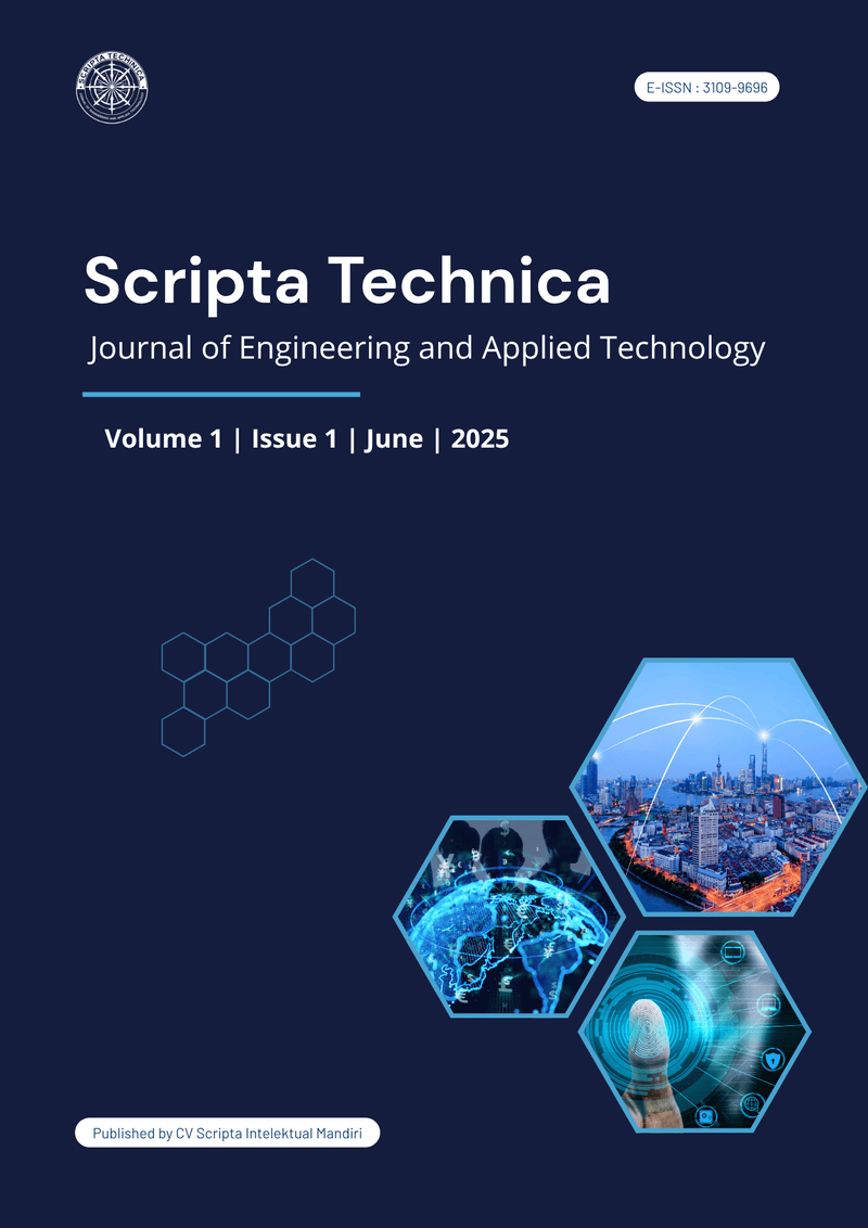 					View Vol. 2 No. 2 (2026): : December: Scripta Technica: Journal of Engineering and Applied Technology
				